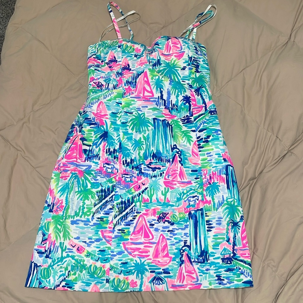Lilly Pulitzer tie back shift dress